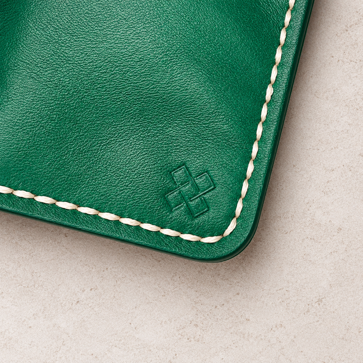 THE COPPERFIELD Bi-Fold Leather Card Holder (Green) - Novelty Atelier