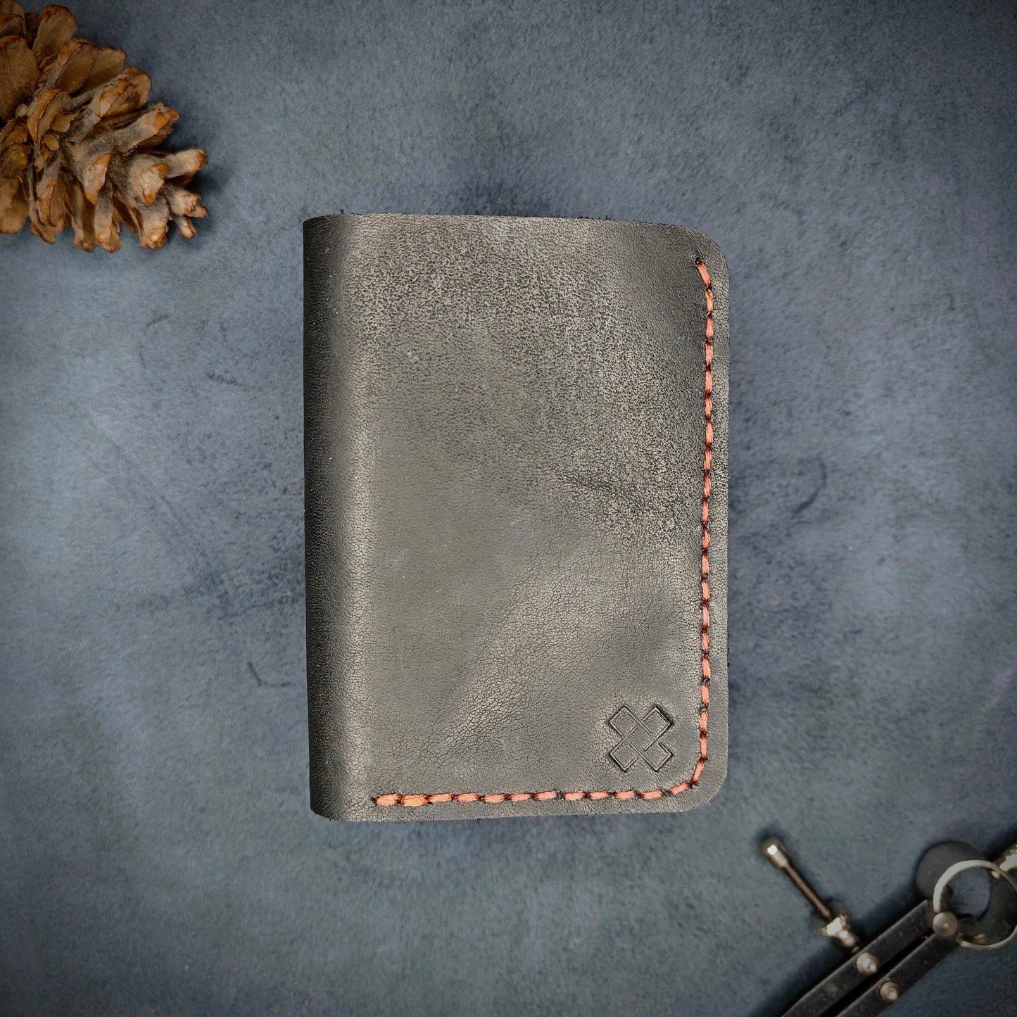 THE MIRAGE Bi-Fold Leather Wallet (Black) - Novelty Atelier