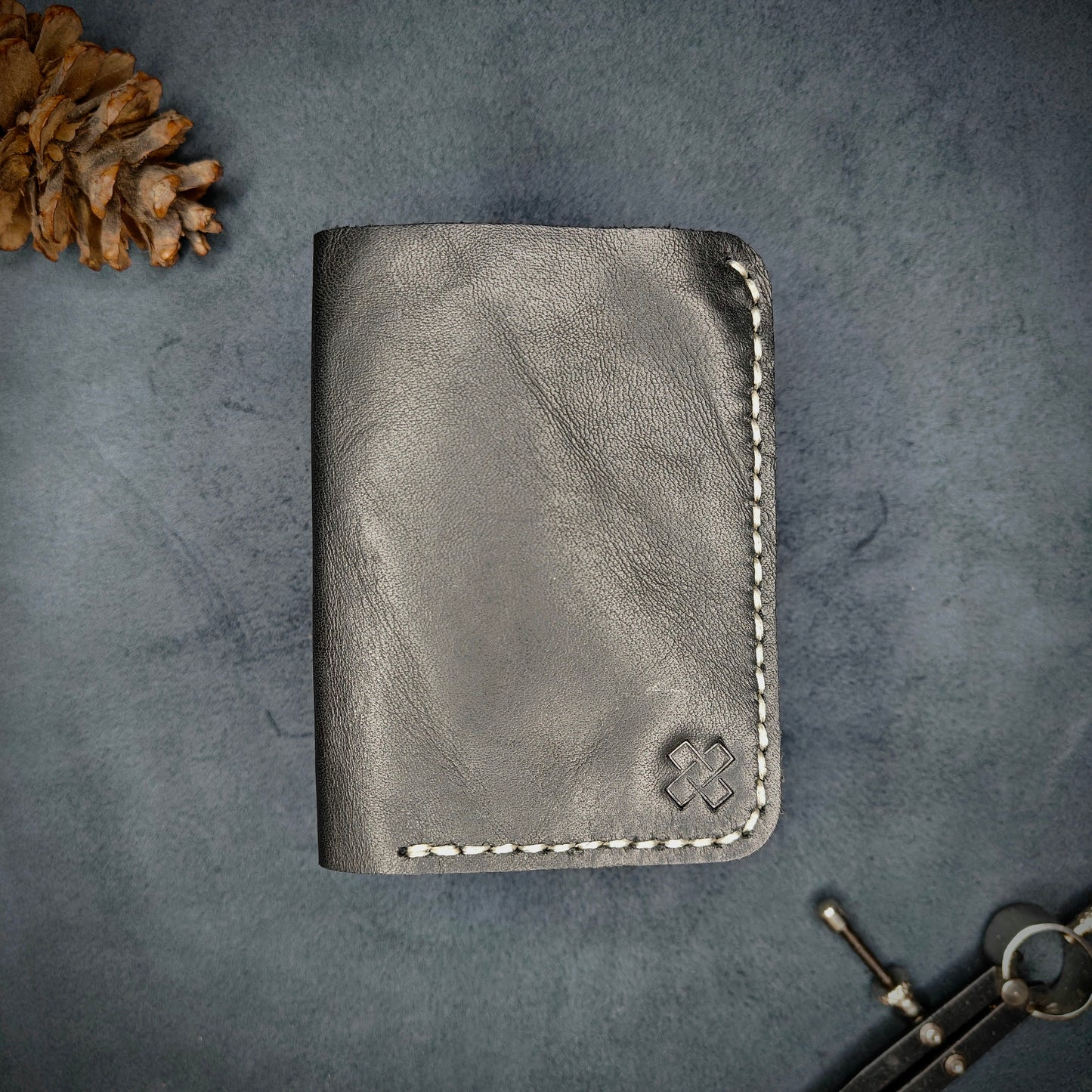 THE MIRAGE Bi-Fold Leather Wallet (Black) - Novelty Atelier