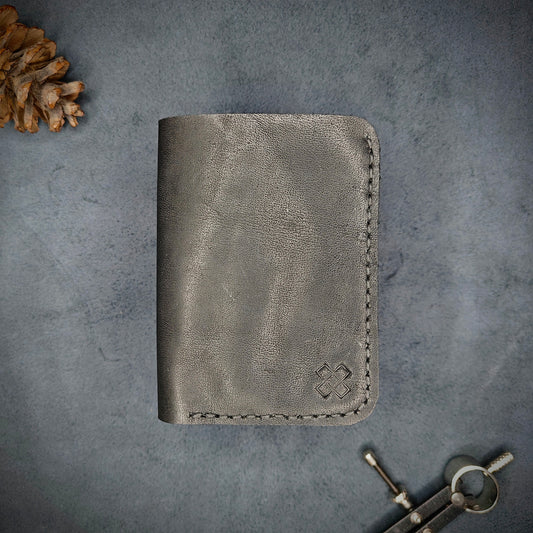 THE MIRAGE Bi-Fold Leather Wallet (Black) - Novelty Atelier