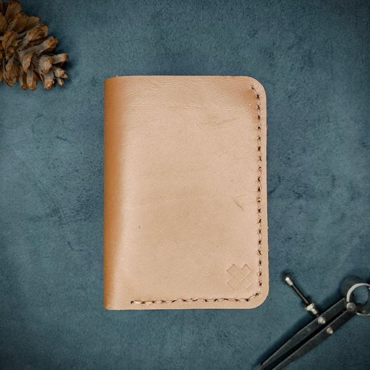 THE MIRAGE Bi-Fold Leather Wallet (Brown) - Novelty Atelier