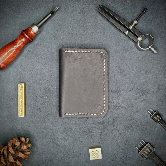 THE COPPERFIELD Bi-Fold Card Holder (Navy Blue) - Novelty Atelier