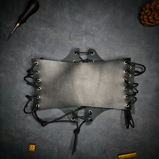 Black Leather Under bust Corset