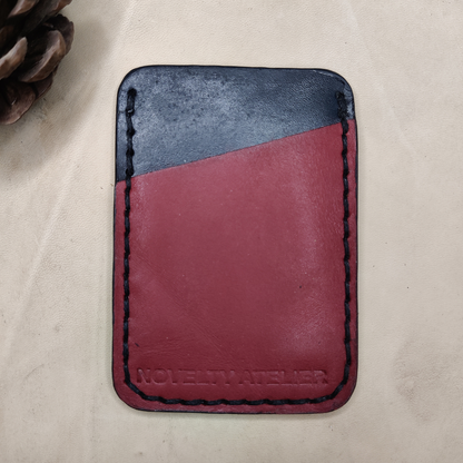 "Houdini" Minimalist card holder (Red and black) - Novelty Atelier