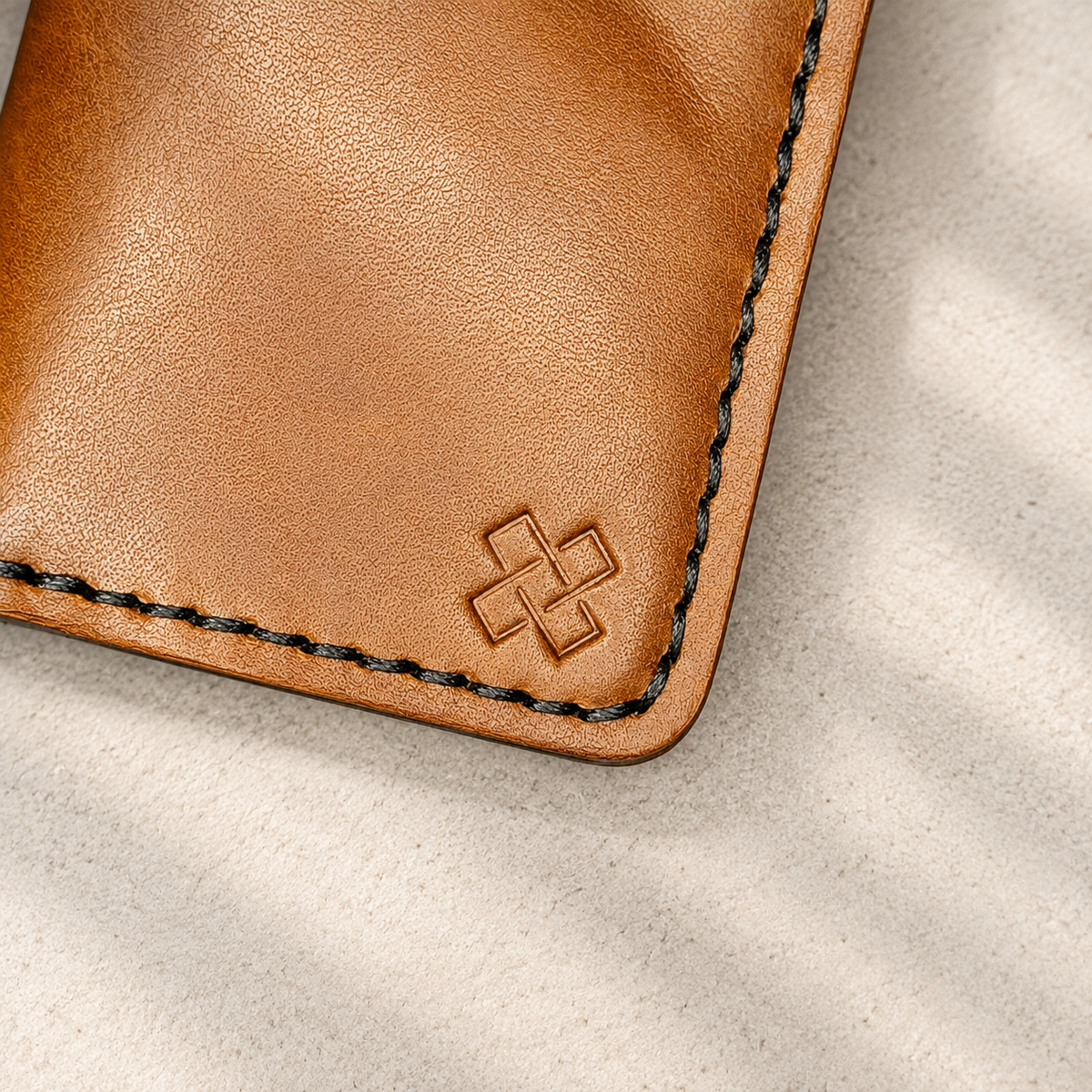 THE COPPERFIELD Bi-Fold Leather Card Holder (Brown) - Novelty Atelier
