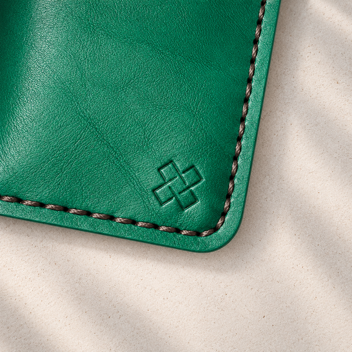 THE COPPERFIELD Bi-Fold Leather Card Holder (Green) - Novelty Atelier