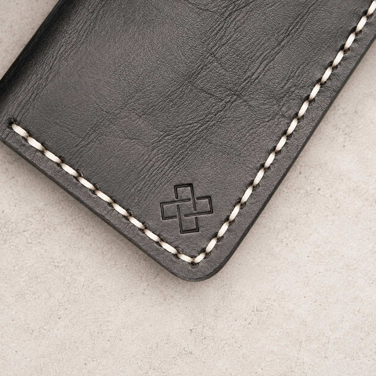 THE COPPERFIELD Bi-Fold Leather Card Holder (Navy Blue) - Novelty Atelier