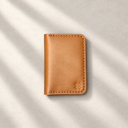 THE COPPERFIELD Bi-Fold Leather Card Holder (Tann) - Novelty Atelier