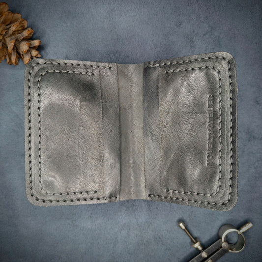 THE MIRAGE Bi-Fold Leather Wallet (Black) - Novelty Atelier