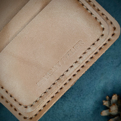 THE MIRAGE Bi-Fold Leather Wallet (Brown) - Novelty Atelier
