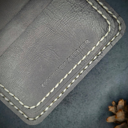 THE MIRAGE Bi-Fold Leather Wallet (Navy Blue) - Novelty Atelier