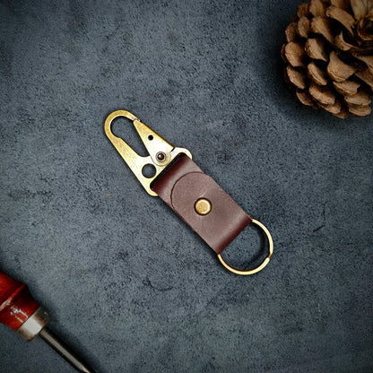 Maroon EDC Snap Hook Keychain