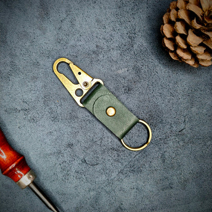 Olive Green EDC Snap Hook Keychain