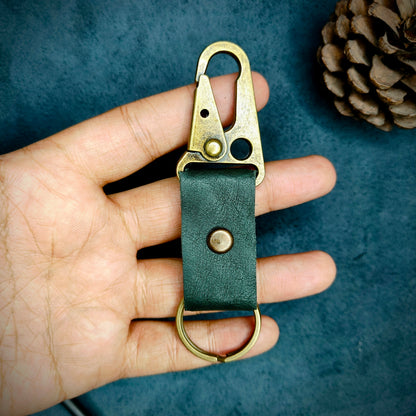 Olive Green EDC Snap Hook Keychain