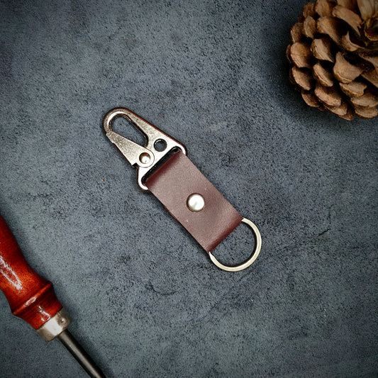 Maroon EDC Snap Hook Keychain