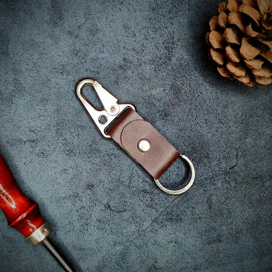 Maroon EDC Snap Hook Keychain
