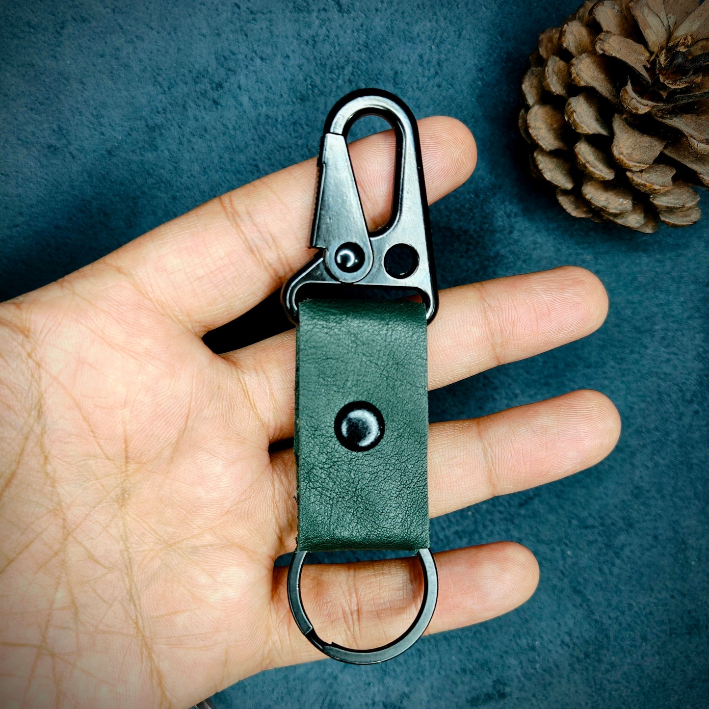 Olive Green EDC Snap Hook Keychain