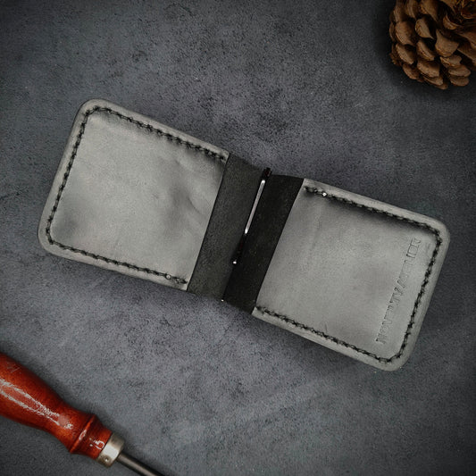 WAYNE Money Clip Leather Wallet