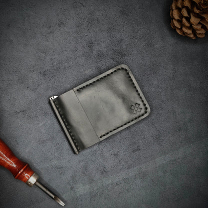 WAYNE Money Clip Leather Wallet
