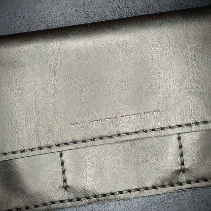 Black Handmade Leather Clutch