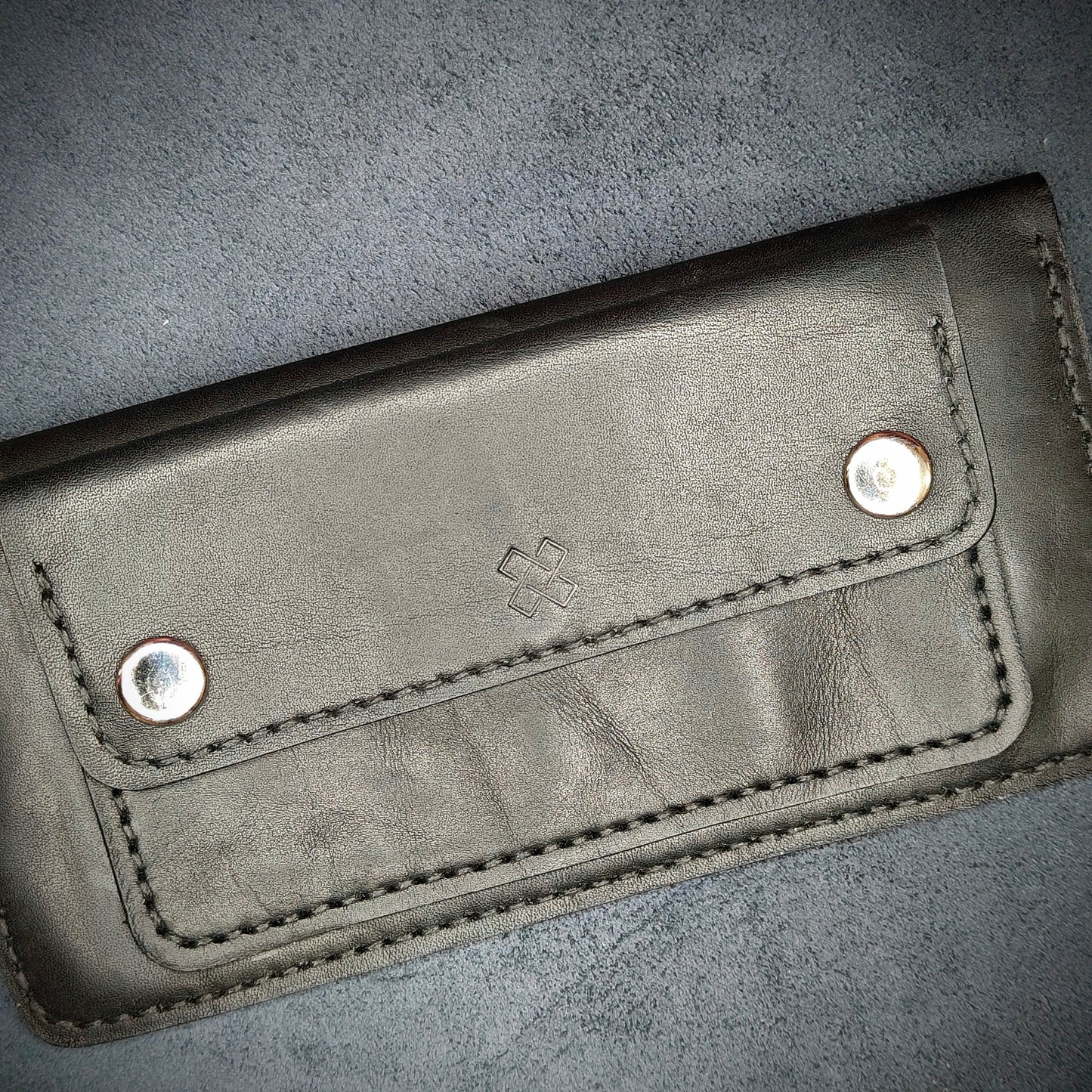 Black Handmade Leather Clutch