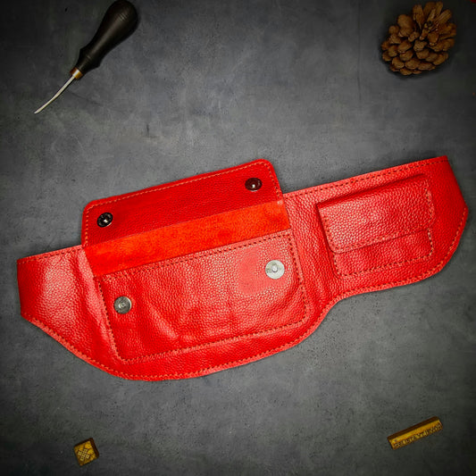 Designer Leather Hip Belt (Minimalist fanny pack)