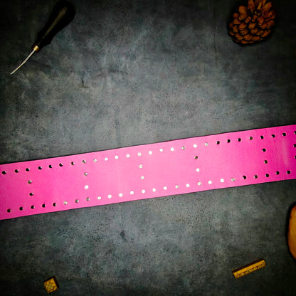 Pink Studded Designer Belt