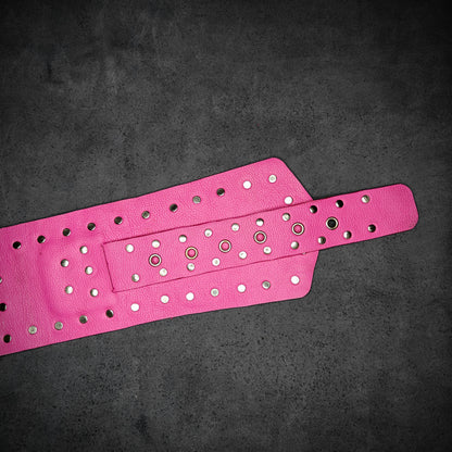 Pink Studded Designer Belt