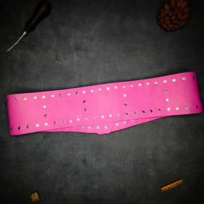 Pink Studded Designer Belt