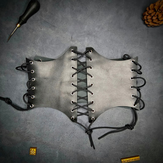 Black Leather Under bust Corset