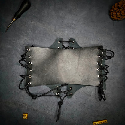 Black Leather Under bust Corset