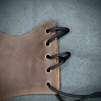 Brown Leather Under bust Corset