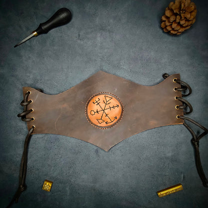 Brown Leather Under bust Corset