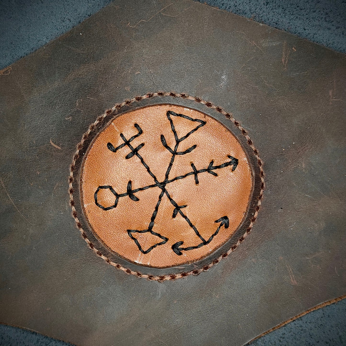 Brown Leather Under bust Corset