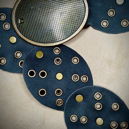 Vintage Disk Leather Belt